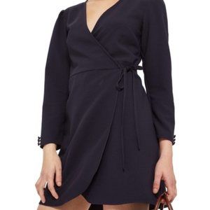 TOPSHOP Long Sleeved Wrap Dress